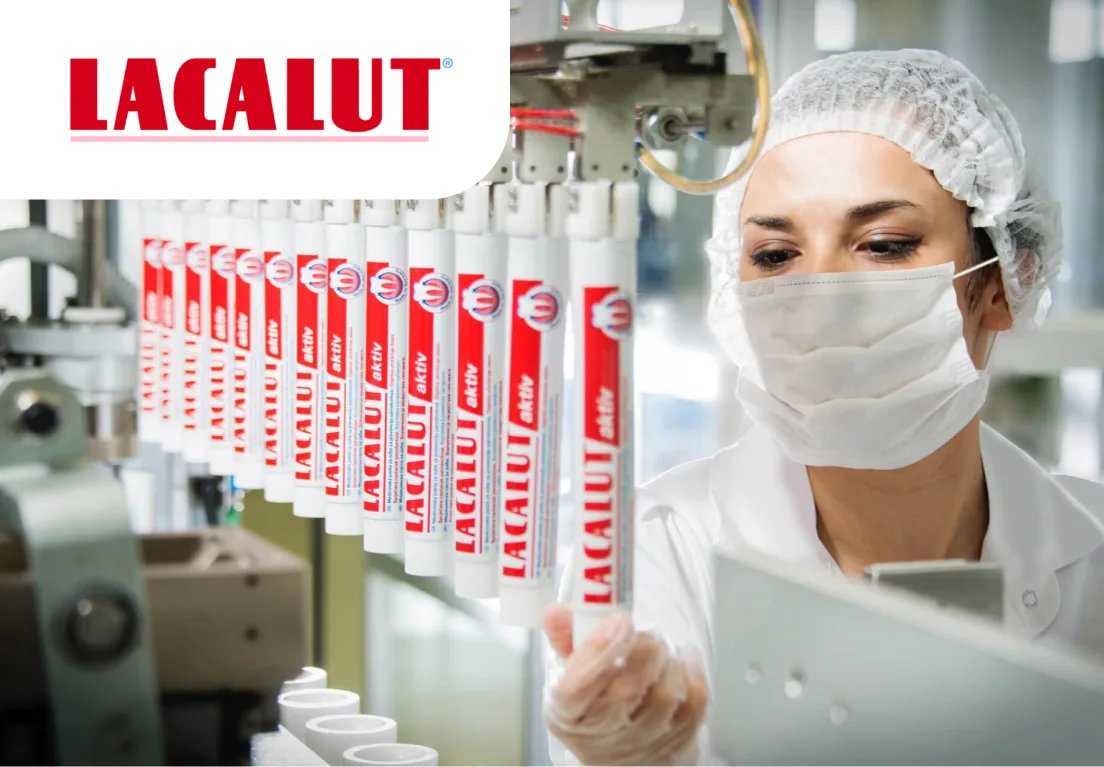 Упаковщик зубной пасты LACALUT