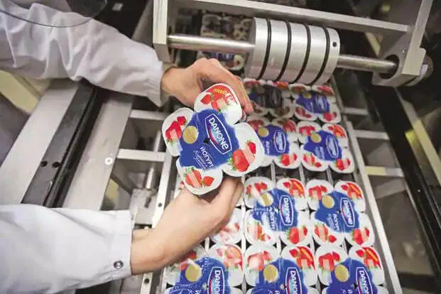 Упаковщик продукции на фабрику Danone