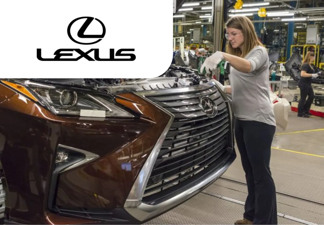 Работник на автомобильное производство LEXUS