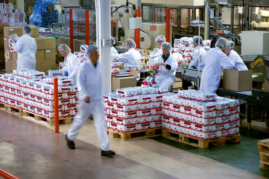 Упаковка шоколадной продукции Kinder