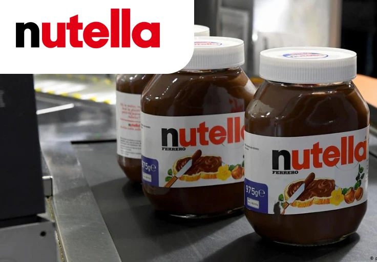Упаковка шоколадной пасты NUTELLA