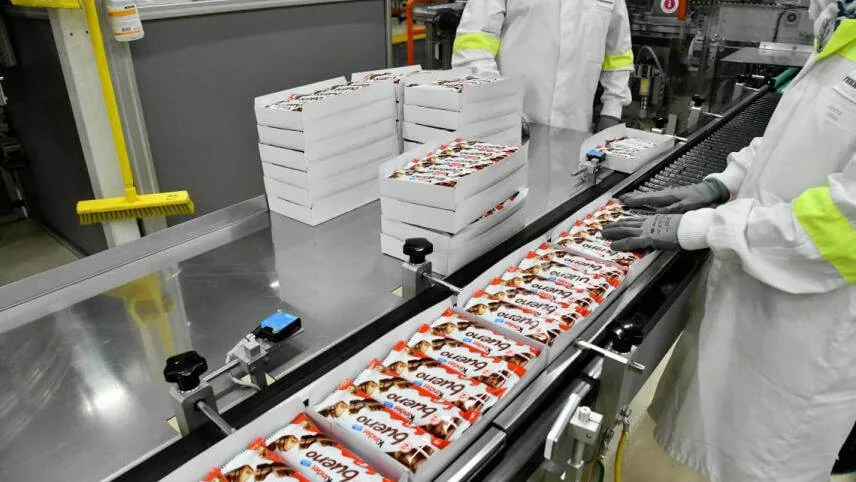 Упаковка шоколадной продукции Kinder